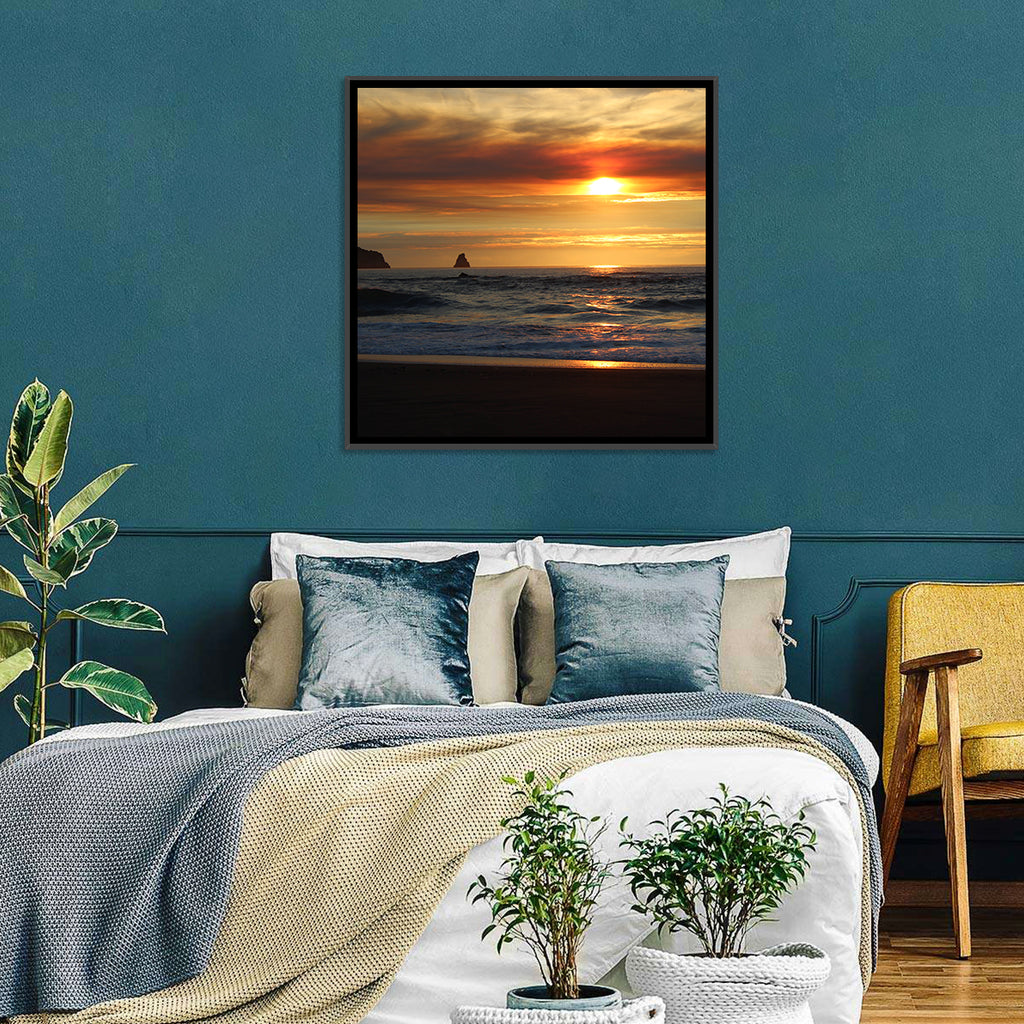 Oregon Sea Stack Sunset Wall Art