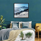 Sunlit Alpine Ski Slope Wall Art