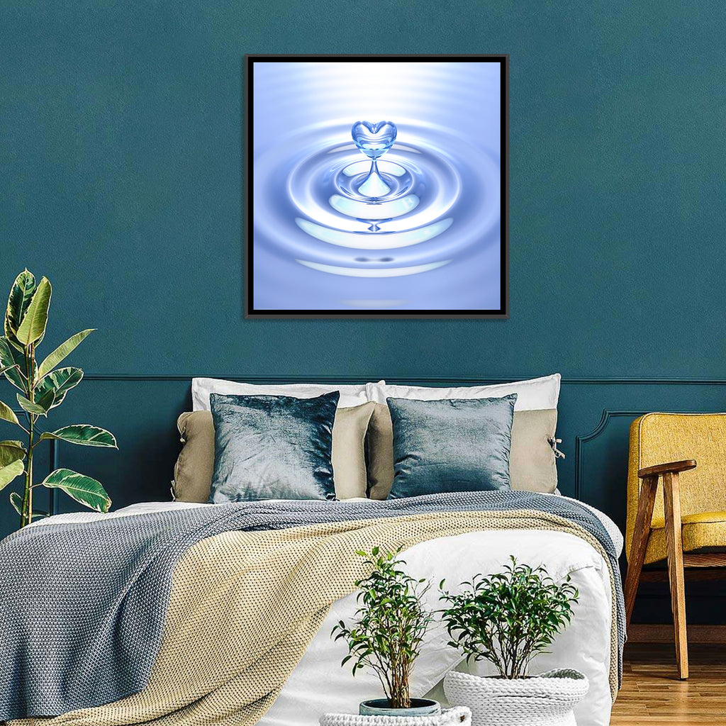 Heart-shaped Water Droplet Wall Art