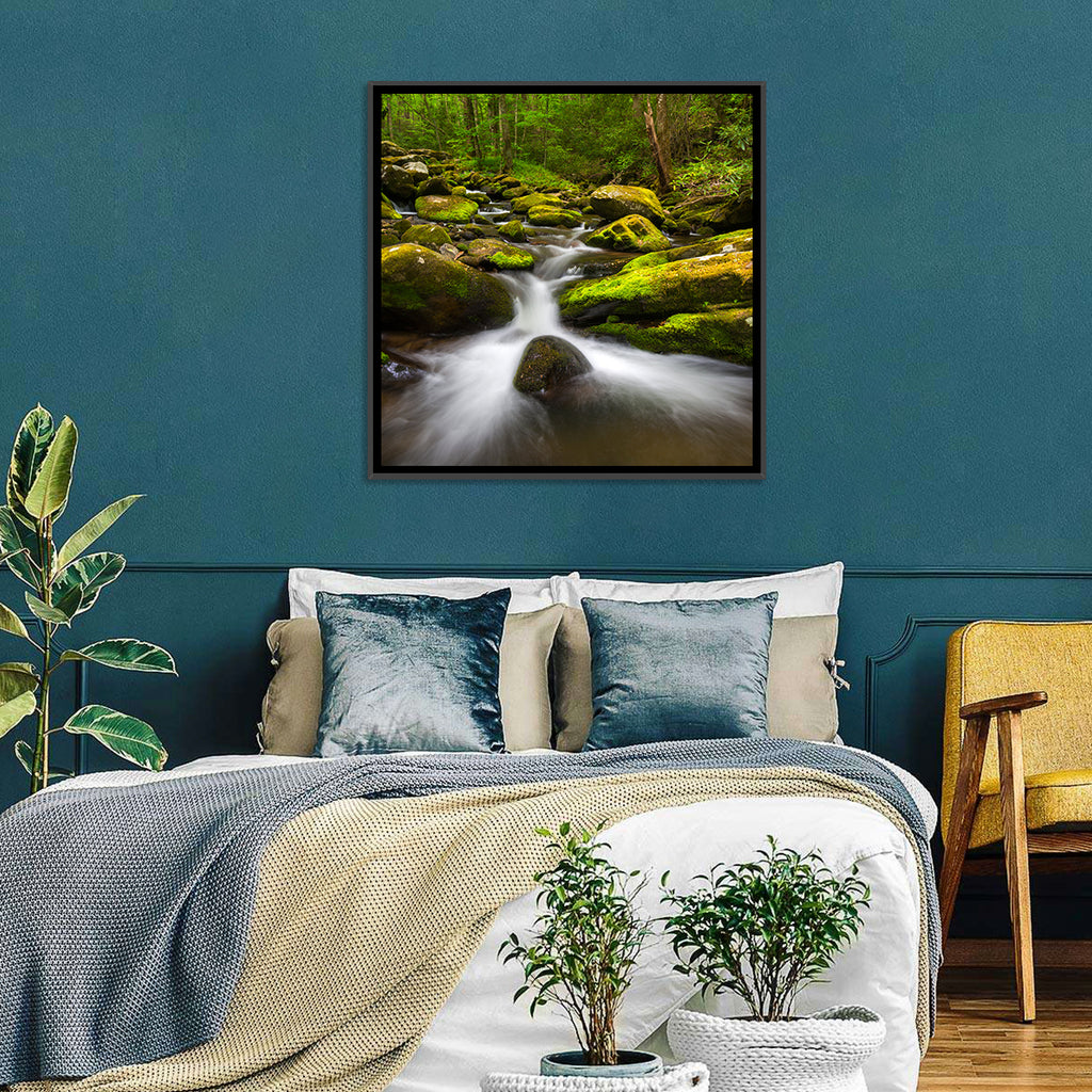 Mossy Forest Stream Wall Art