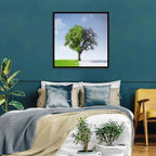 Split Seasons Tree Wall Art