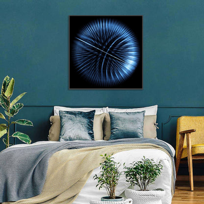 Glowing Textured Sphere Wall Art