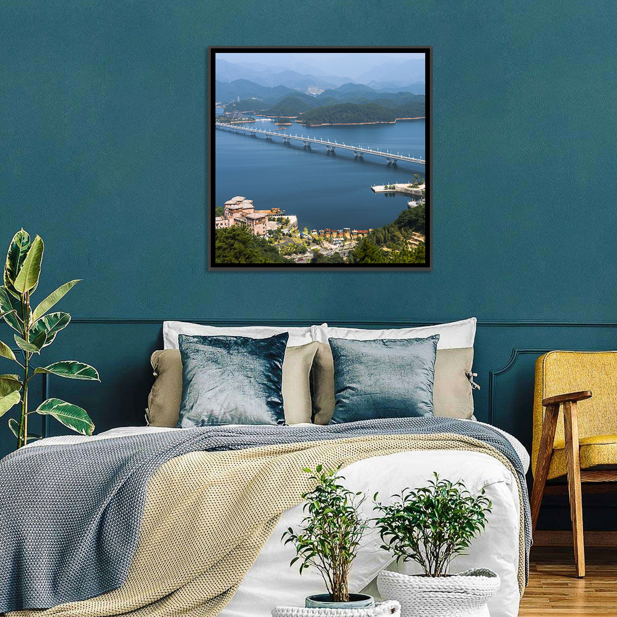 Qiandao Lake Bridge View Wall Art