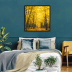 Yellow Autumn Forest Path Wall Art