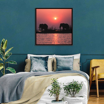 African Elephants Wall Art