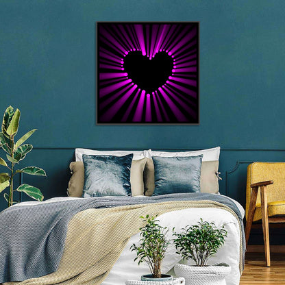 Glowing Heart Wall Art