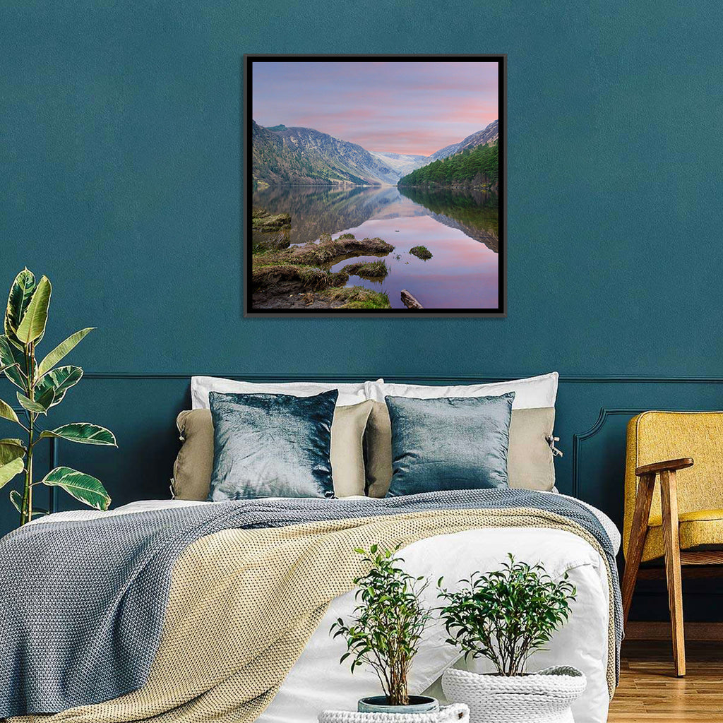 Glendalough Upper Lake at Dusk Wall Art