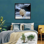 Infrared Winter Willow Tree Wall Art