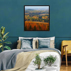 Finnish Autumn Landscape with Red-roofed House Wall Art