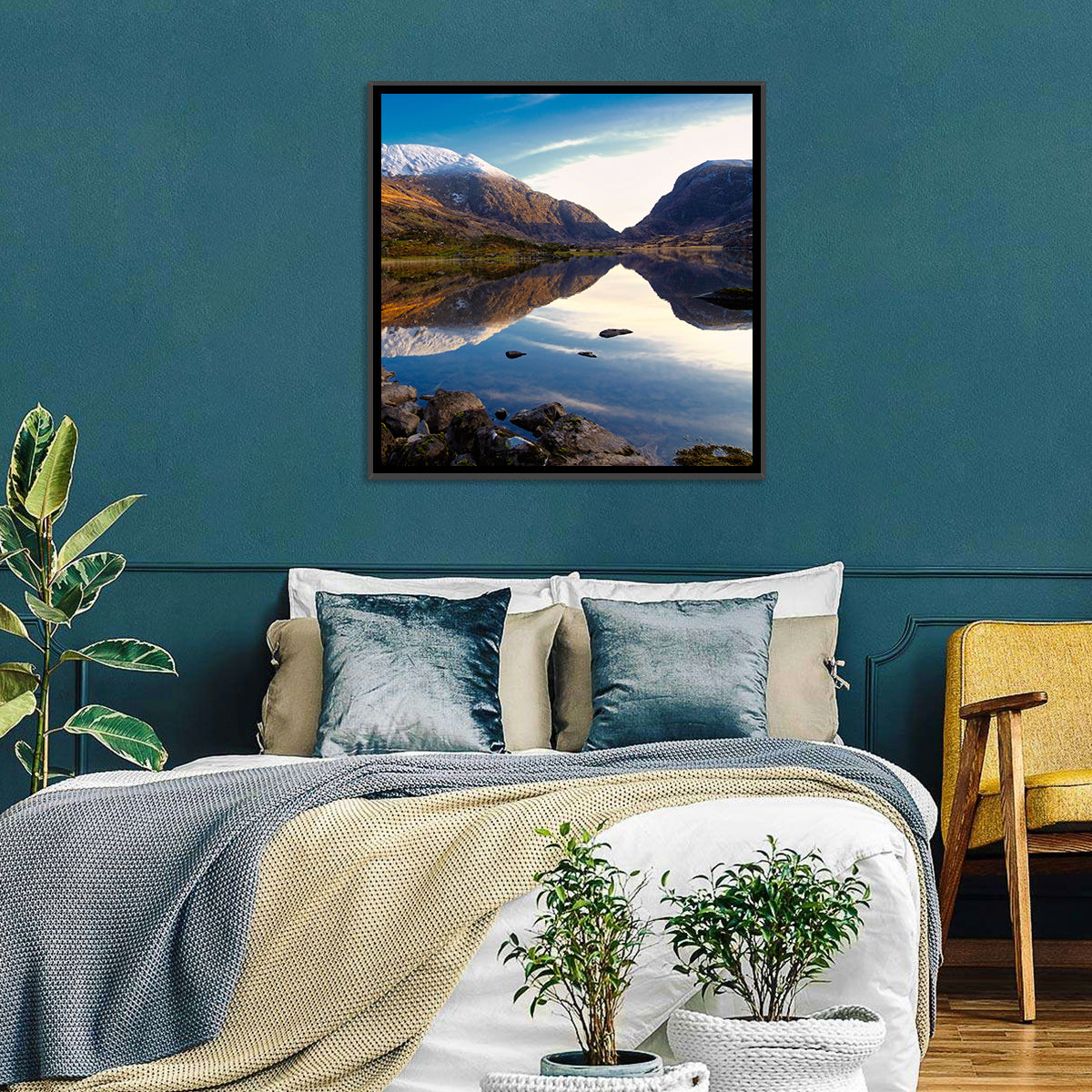Auger Lake Morning Reflection Wall Art