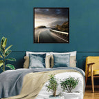 Golden Sunrise Coastal Road Wall Art