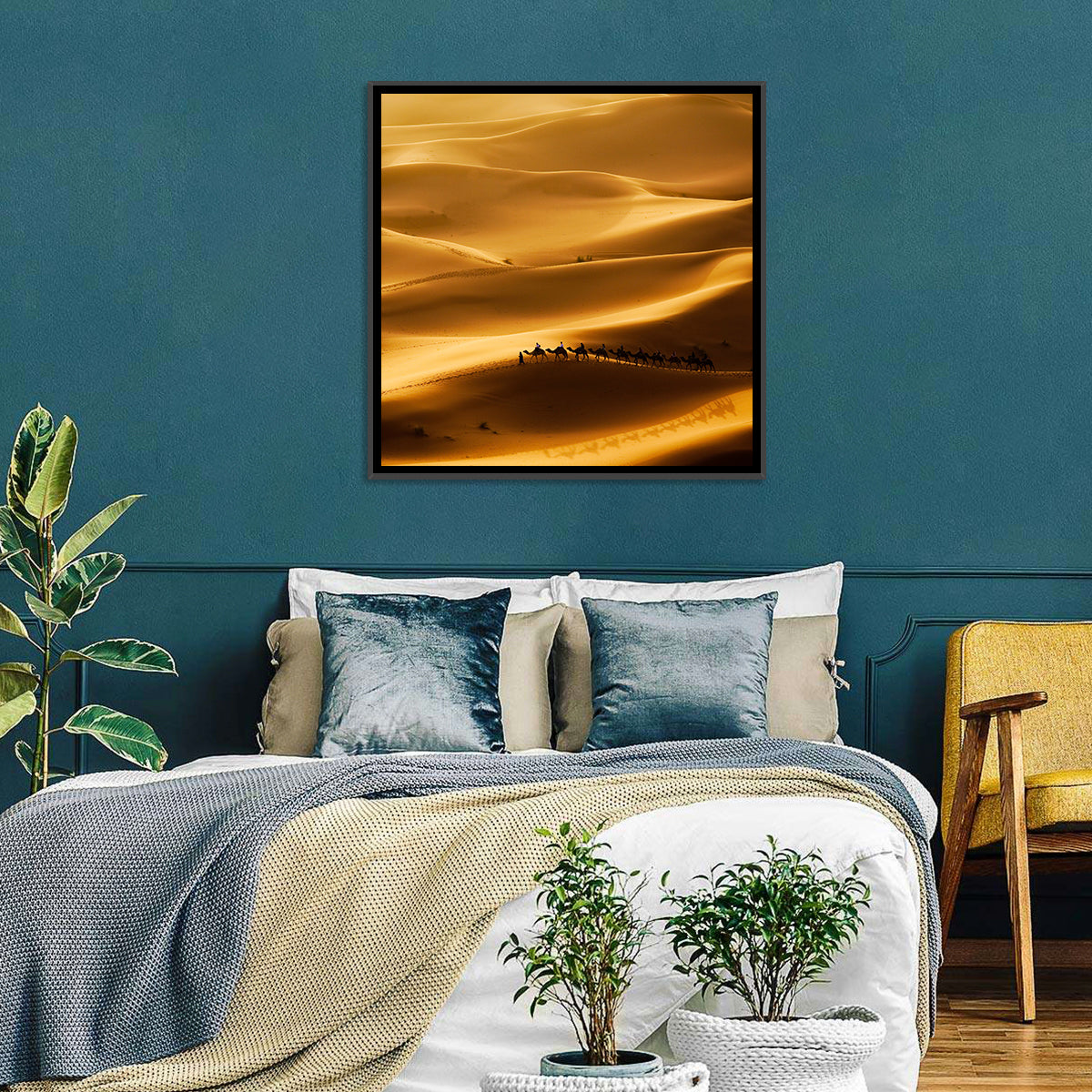 Desert Camel Caravan Wall Art