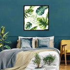 Tropical Watercolor Leaves Wall Art
