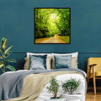 Sunlit Forest Pathway Wall Art