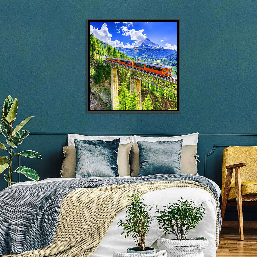 Gornergrat Tourist Train Wall Art