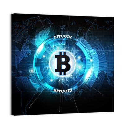 Futuristic Digital Money Wall Art
