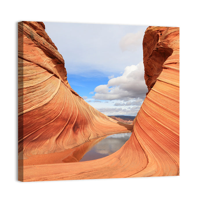 The Wave at Coyote Buttes Wall Art as a canvas print