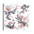 Tropical Hibiscus Pattern Wall Art