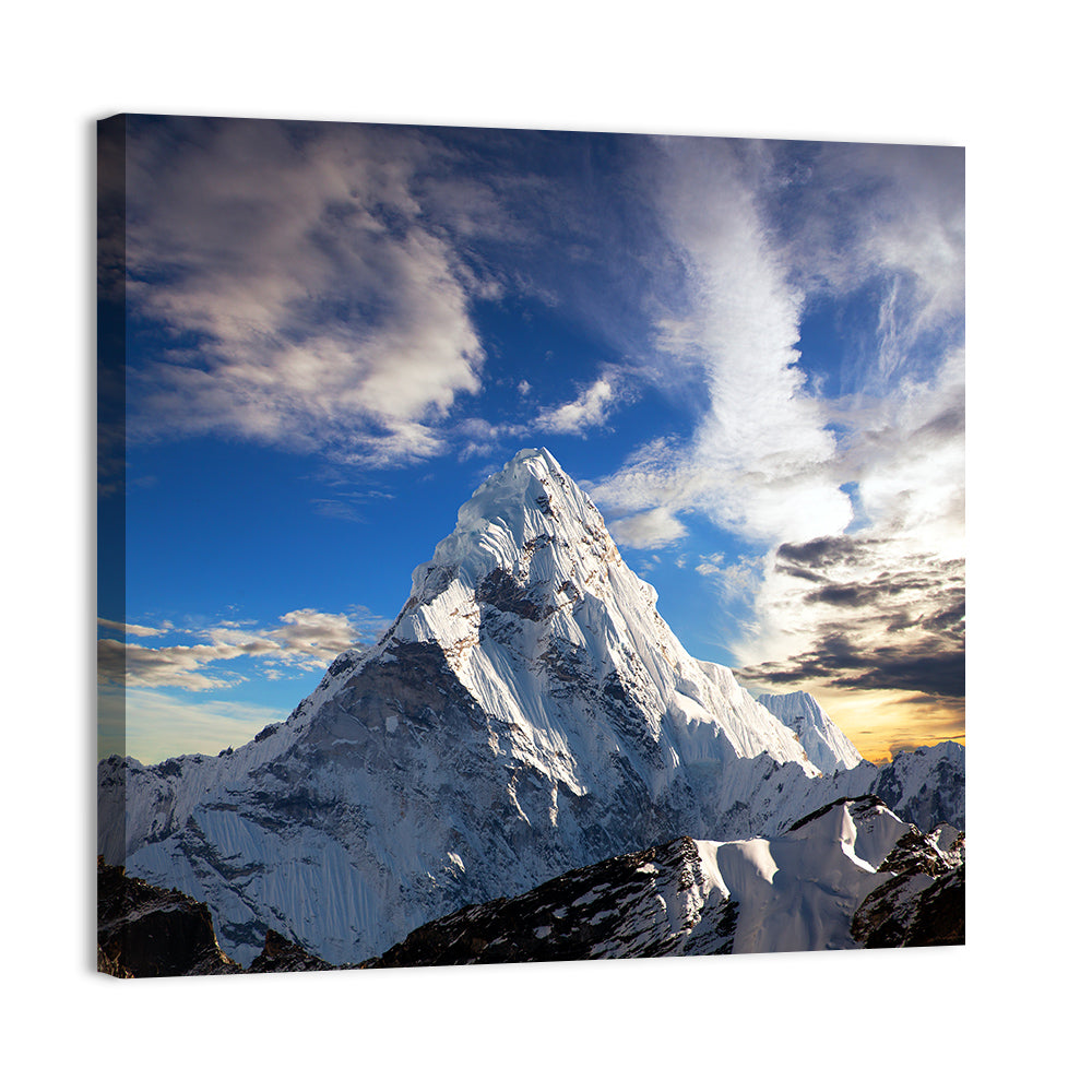 Ama Dablam at Golden Dusk Wall Art
