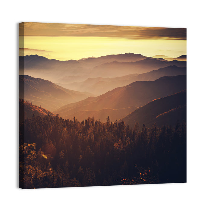 Sierra Nevada Mountains Wall Art as a canvas print