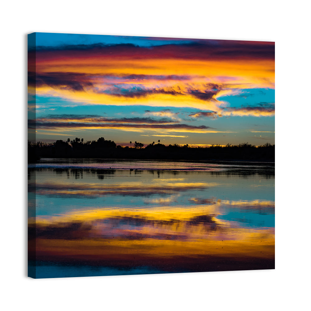 Colorado River Dusk Reflection Wall Art