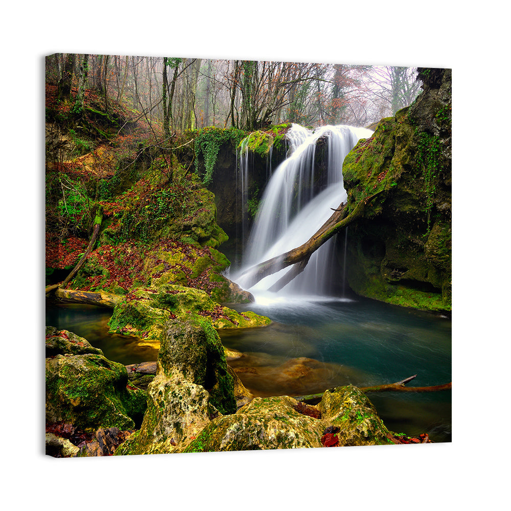 Cheile Nerei Mossy Waterfall Wall Art