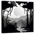 Tropical Jungle Silhouette Wall Art
