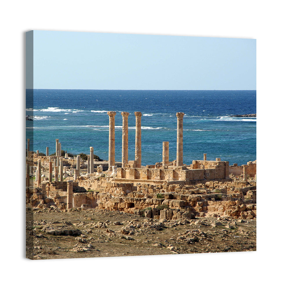 Leptis Magna Coastal Ruins Wall Art