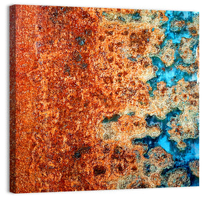 Rust Steel Abstract Pattern Wall Art