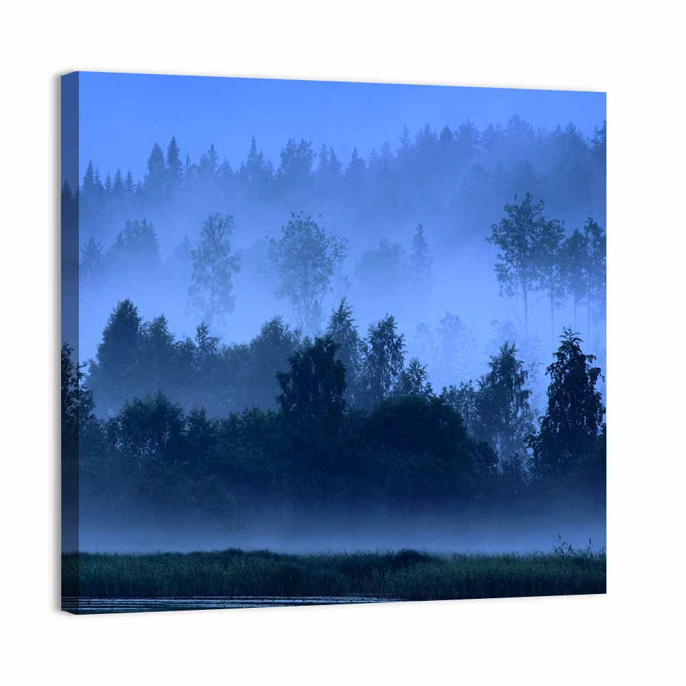 Misty Finnish Nightscape Wall Art