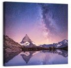 Matterhorn Starry Reflection Wall Art