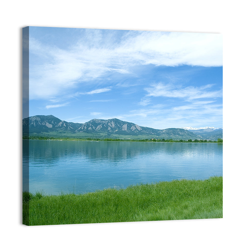 Boulder Reservoir and Flatirons Wall Art