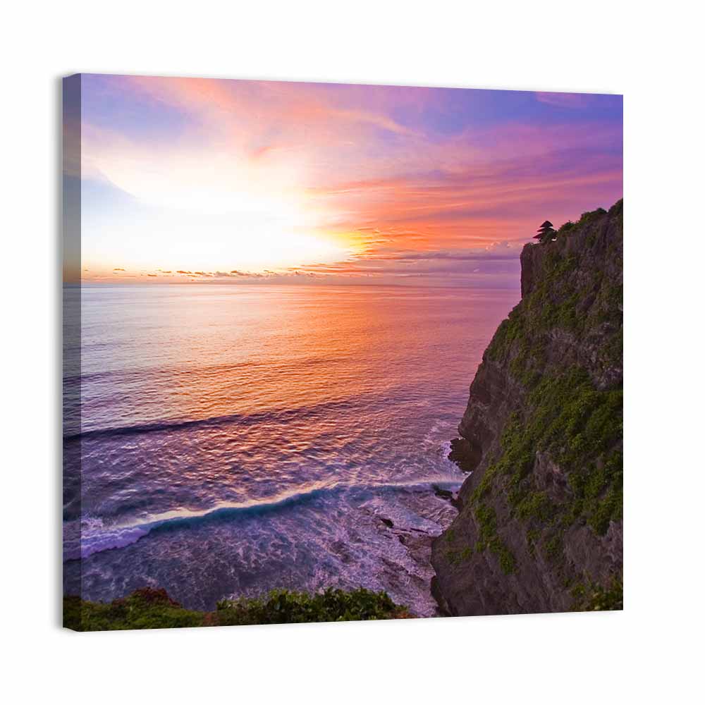 Sunset Over Ocean Wall Art