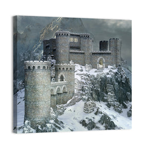 Medieval Castle Illustration Wall Art