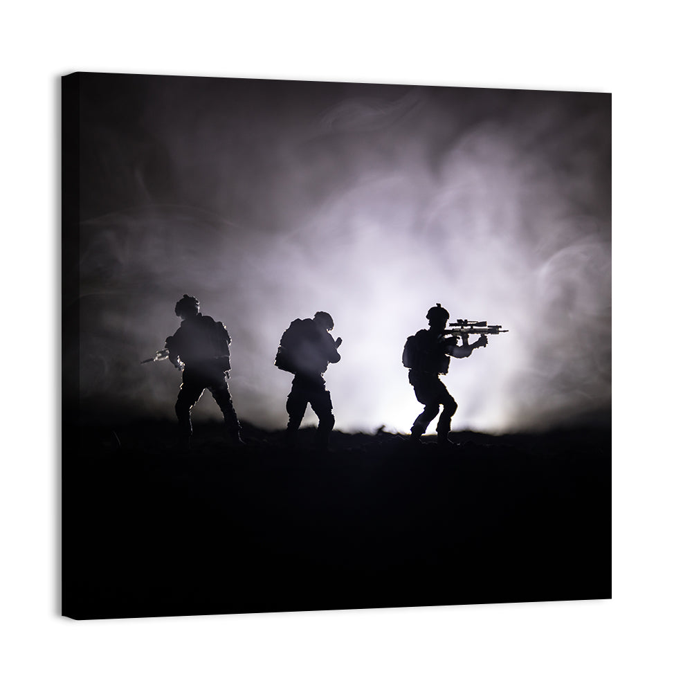 Military Soldiers in War Wall Art