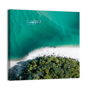 Clam Beach Aerial Wall Art