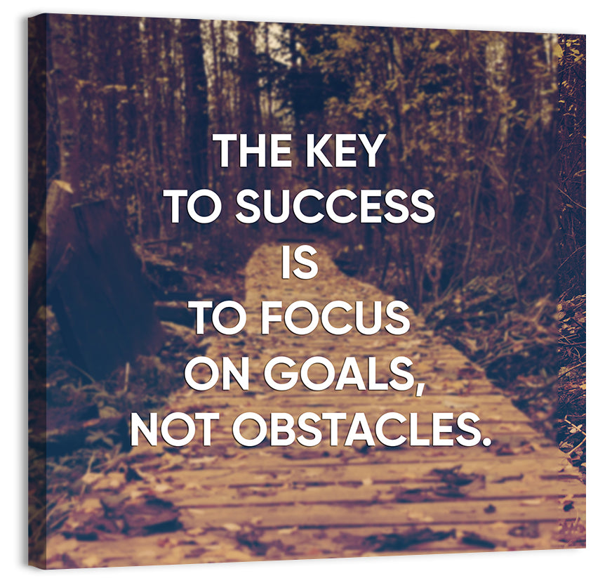 Key to Success Wall Art, canvas print, square