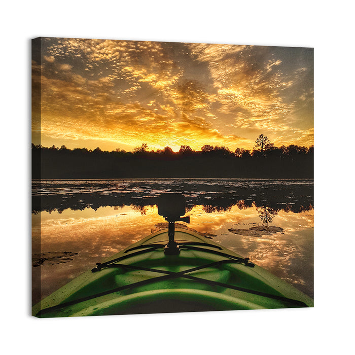 Beaver Dam Sunset, Canada Wall Art as a canvas print