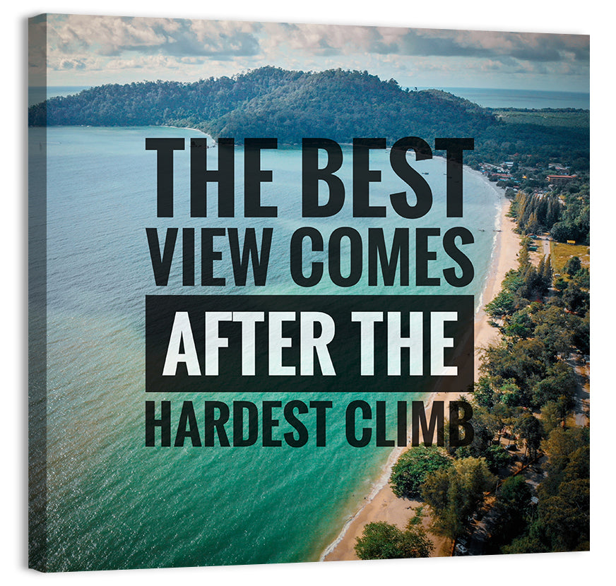 Best View Hardest Climb I Wall Art