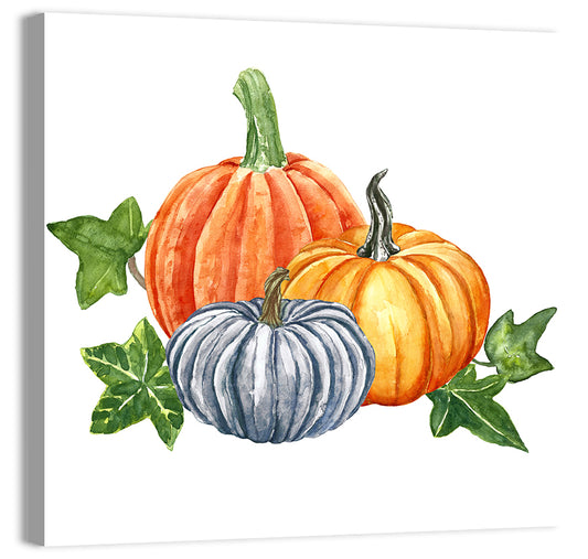 Festive Pumpkins Wall Art