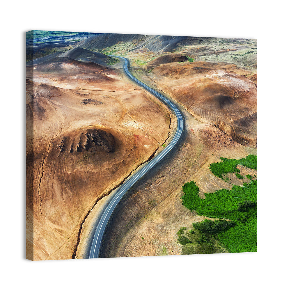 Winding Road in Geysers Valley Wall Art