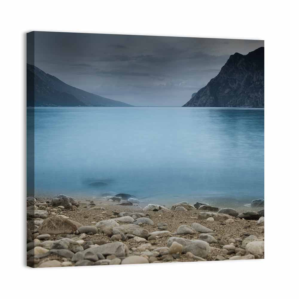 Lake Garda Pebble Shoreline Wall Art