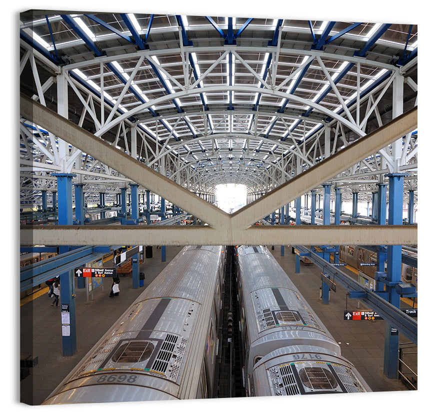 Stillwell Avenue Station Platform Perspective Wall Art