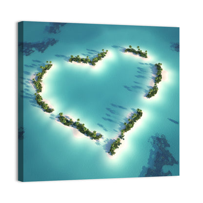 Heart Shaped Island Wall Art