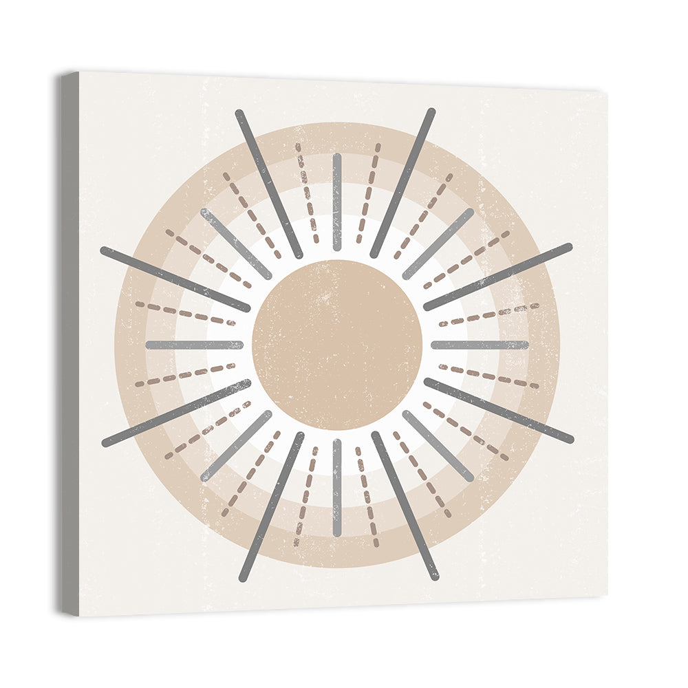 Textured Boho Sunburst Wall Art