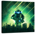 Towering Sci Fi Warrior Wall Art