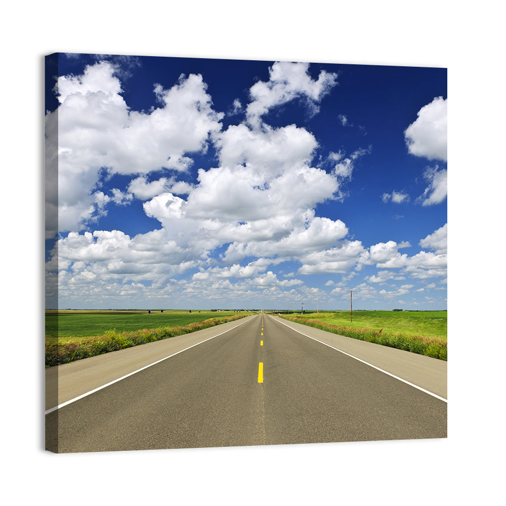 Saskatchewan Prairie Highway Wall Art