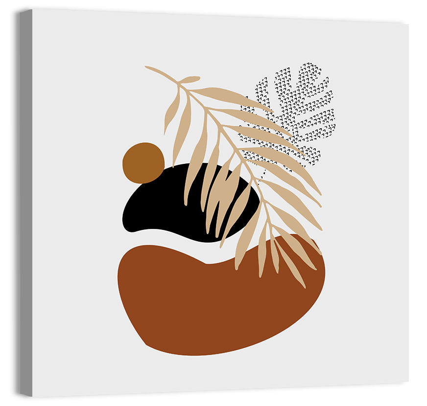 Tropical Stones Palm Leaf Wall Art