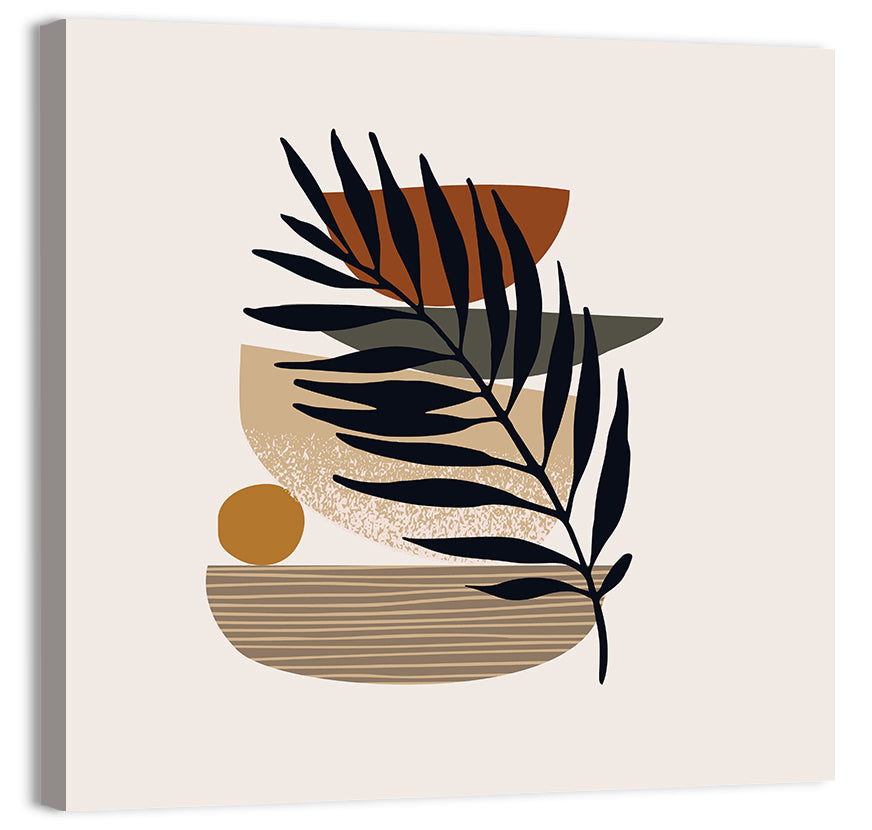 Balanced Palm Leaf Abstract Wall Art