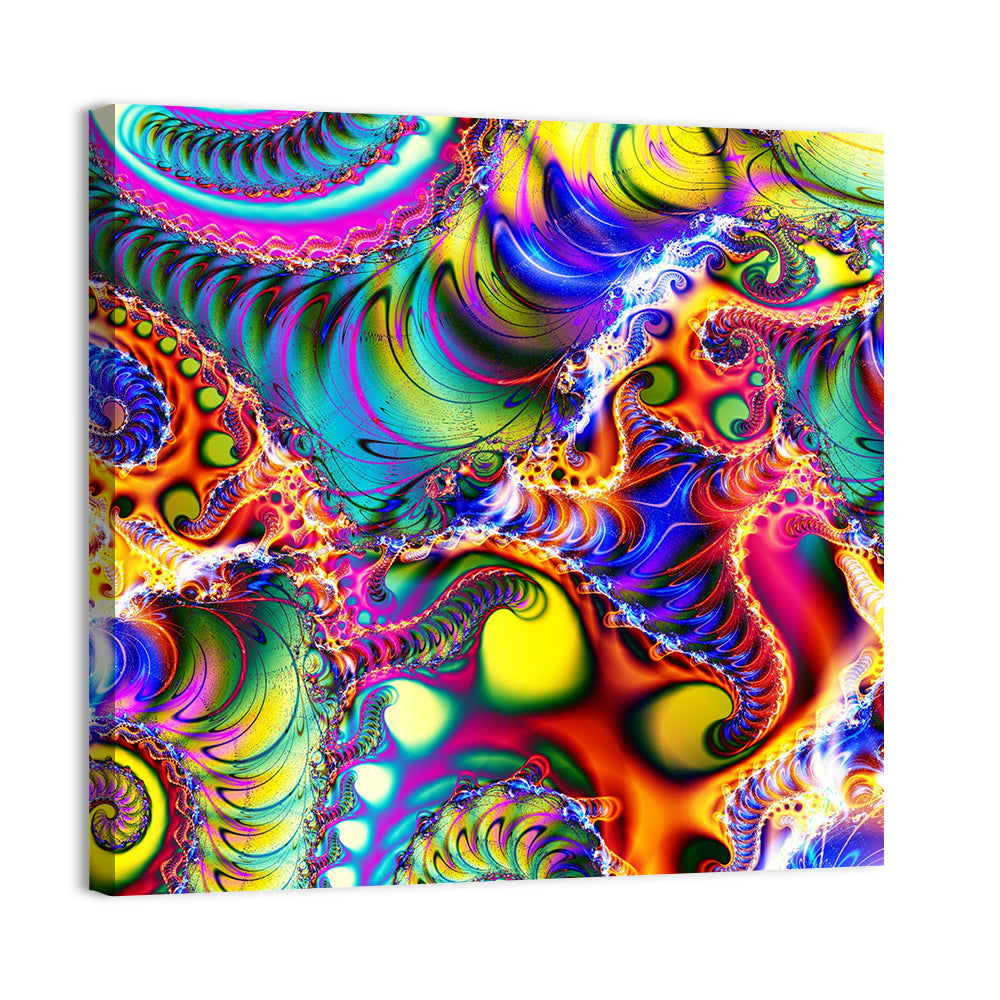 Digital Colored Abstract Wall Art